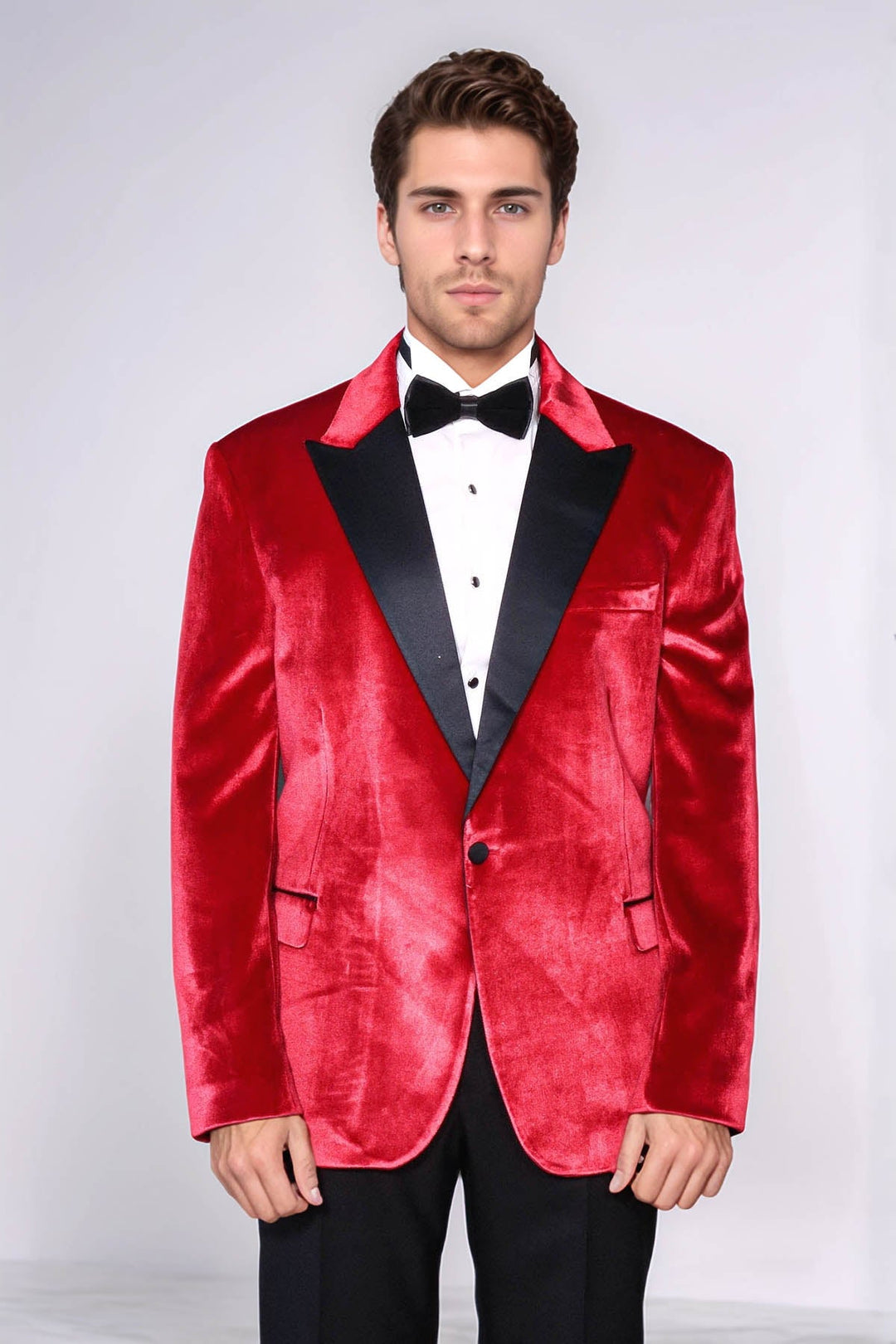 WSS Peak Lapel Velvet Red Men Wedding Tuxedo Blazer  - Bruchsal