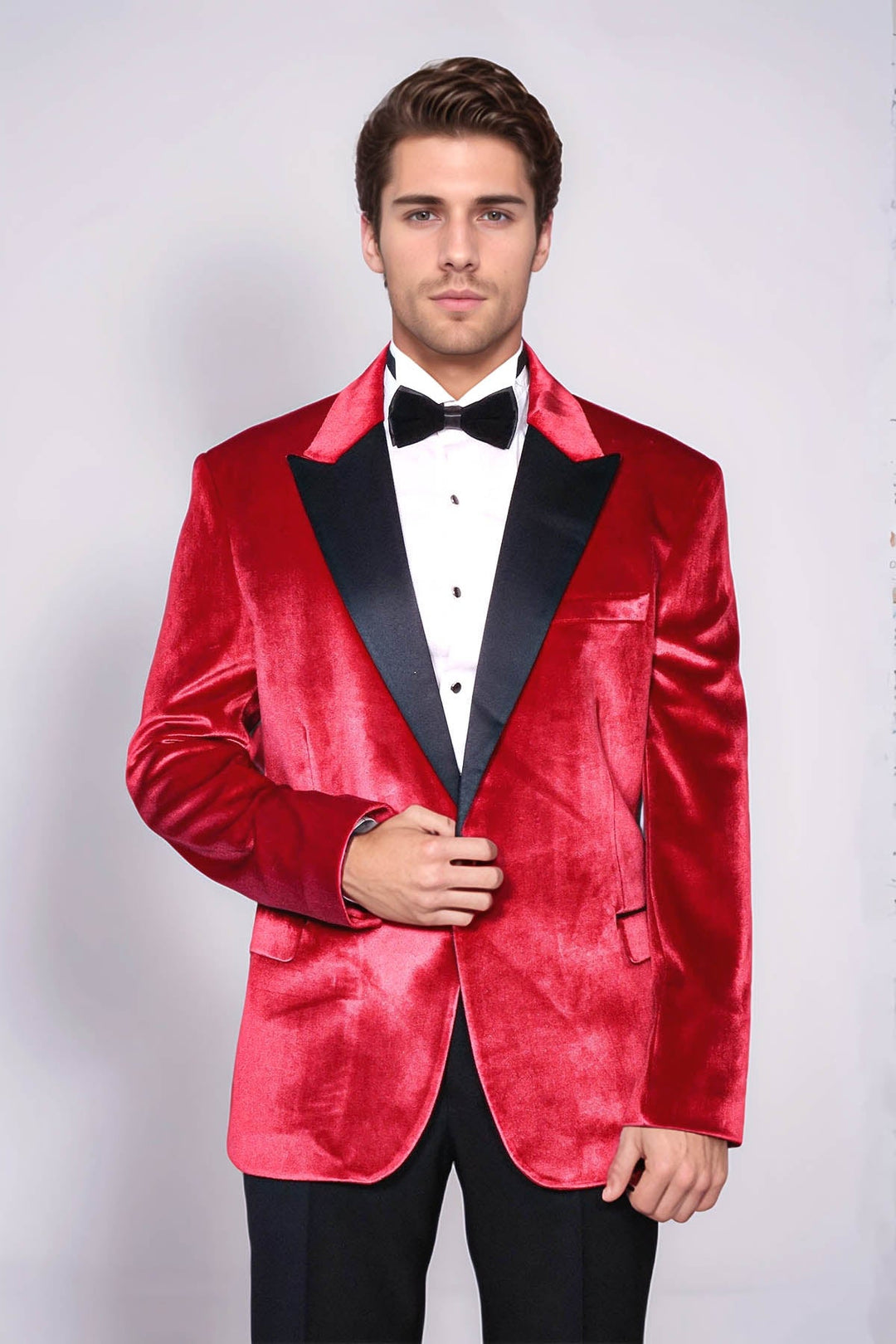 WSS Peak Lapel Velvet Red Men Wedding Tuxedo Blazer  - Bruchsal