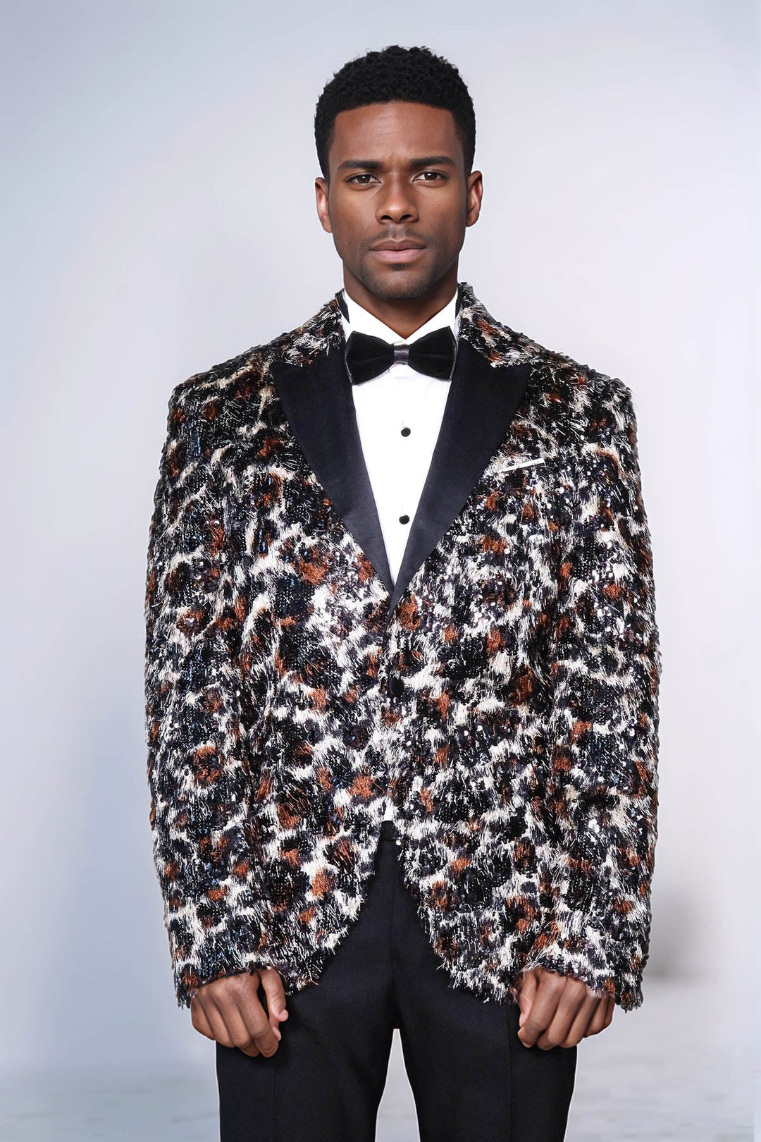 WSS Leopard Patterned  Men's Tuxedo Evening Jacket  - Rio Tinto