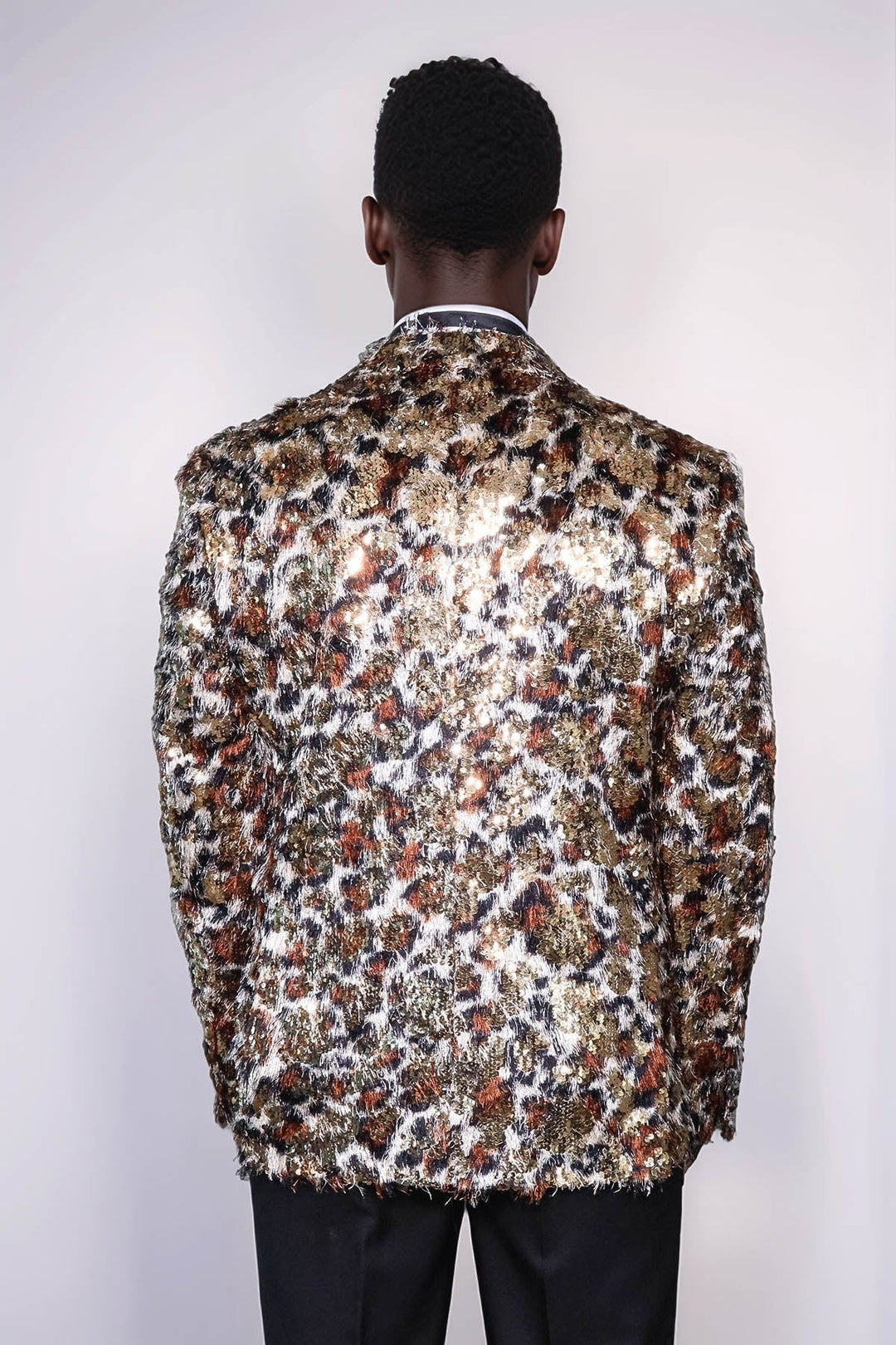 WSS Leopard Patterned  Men's Tuxedo Evening Jacket  - Prescott
