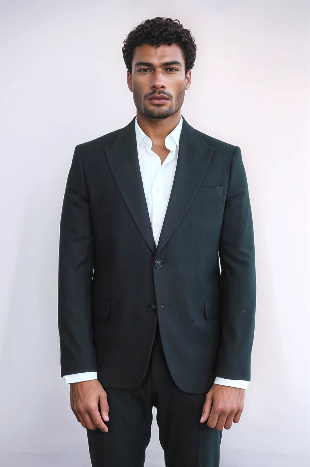 WSS Plain Slim Fit Sport Black Men Blazer  - Yecapixtla