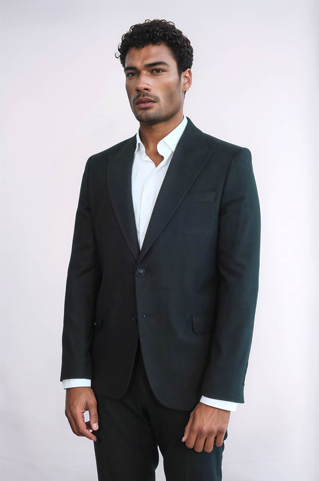 WSS Plain Slim Fit Sport Black Men Blazer  - Yecapixtla