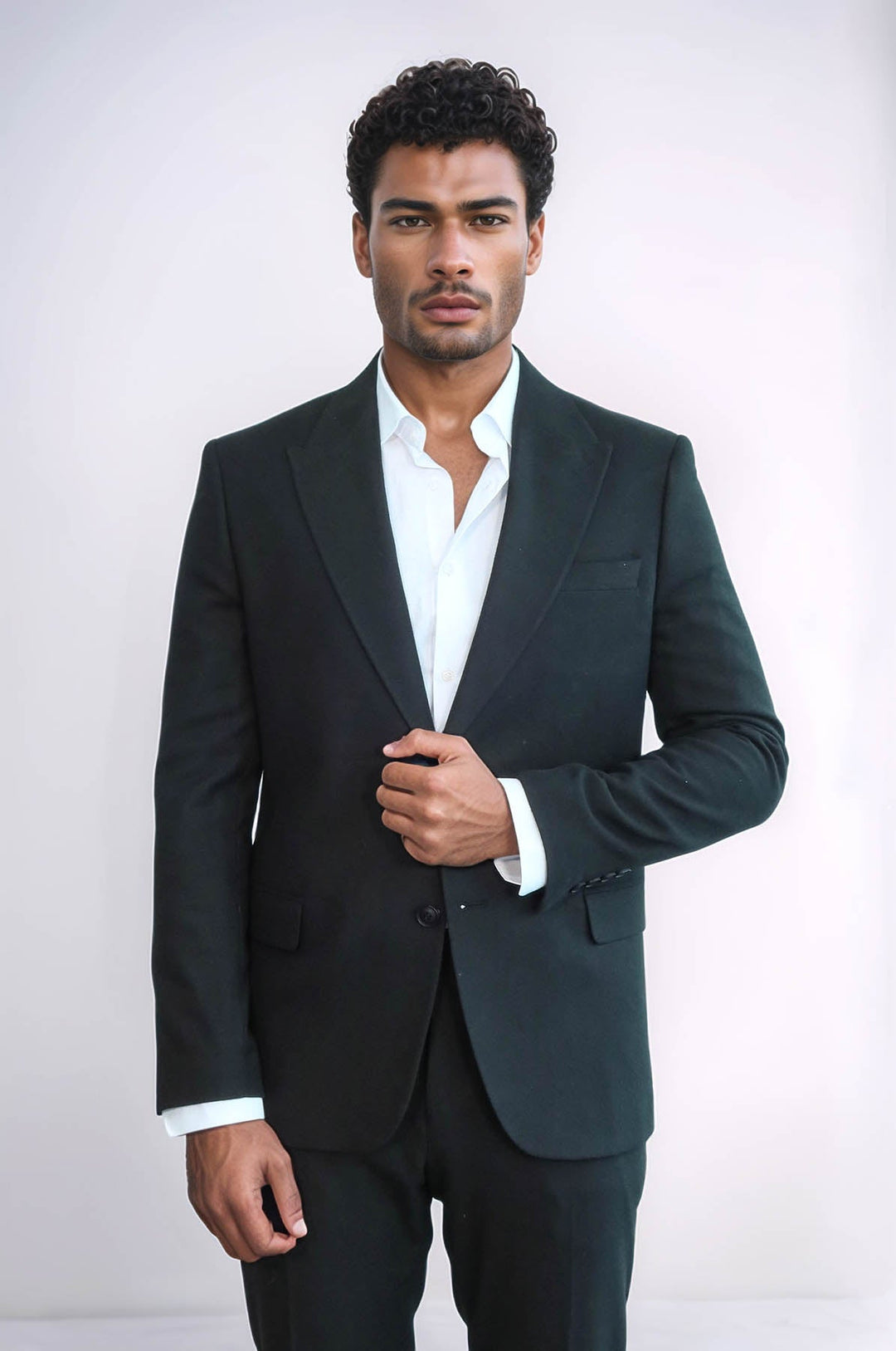 WSS Plain Slim Fit Sport Black Men Blazer  - Yecapixtla