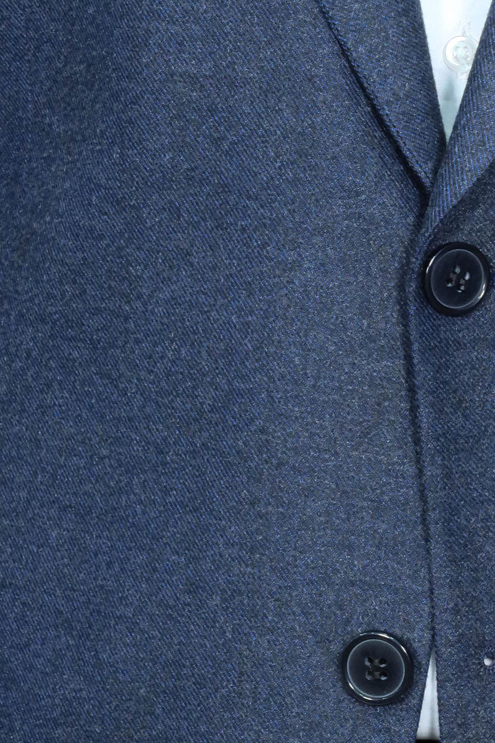 WSS Plain Slim Fit Sport Navy Blue Men Blazer  - Riga