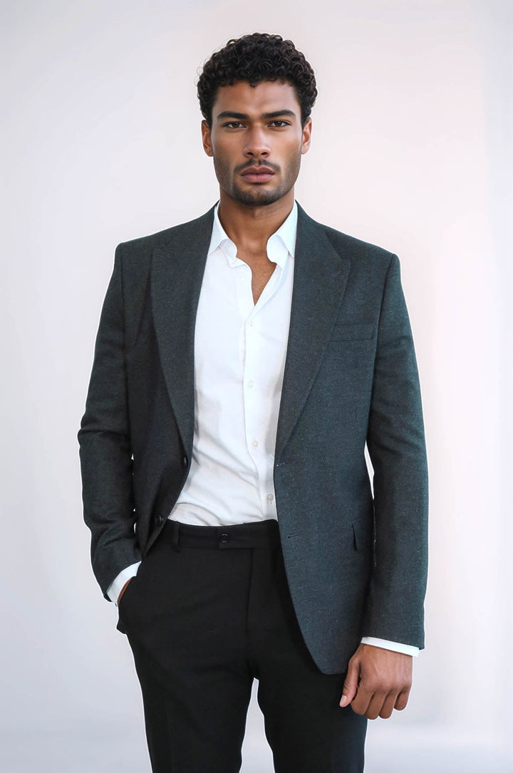 WSS Plain Slim Fit Sport Anthracite Men Blazer  - Villagarcía de Arosa