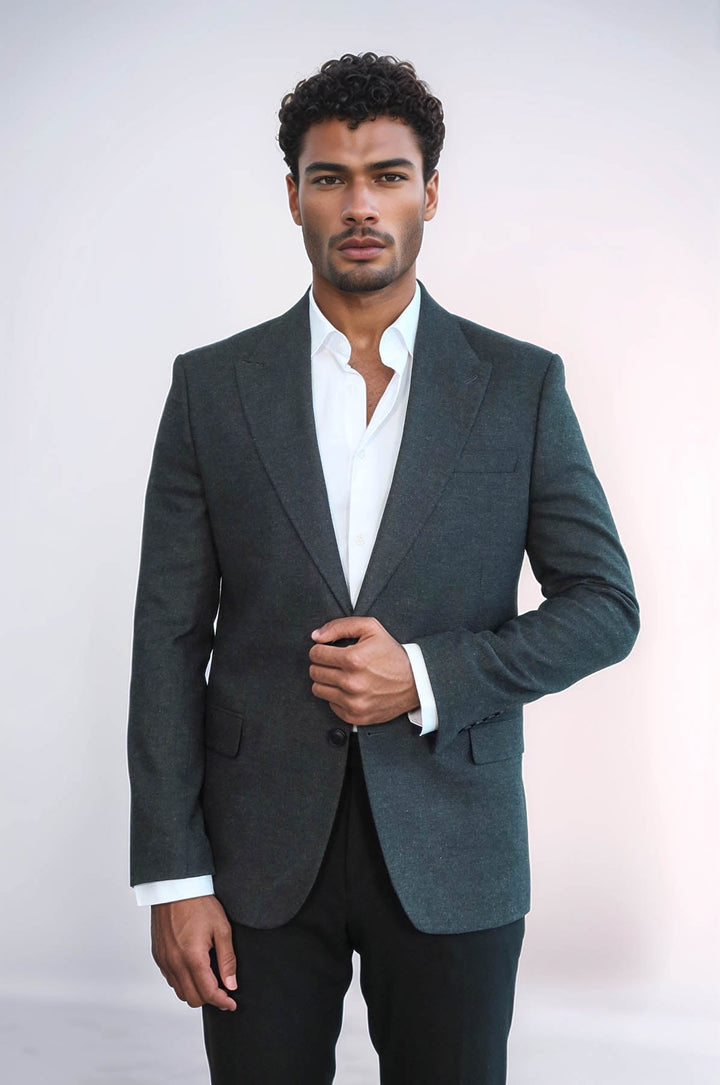 WSS Plain Slim Fit Sport Anthracite Men Blazer  - Villagarcía de Arosa