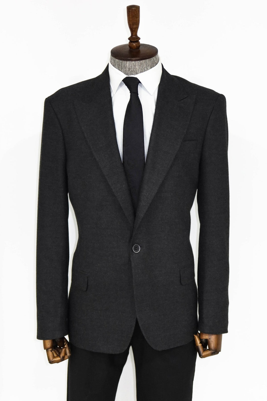 WSS Plain Slim Fit Sport Anthracite Men Blazer and Trousers Combination  - Schorndorf