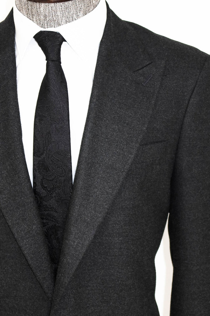 WSS Plain Slim Fit Sport Anthracite Men Blazer and Trousers Combination  - Schorndorf