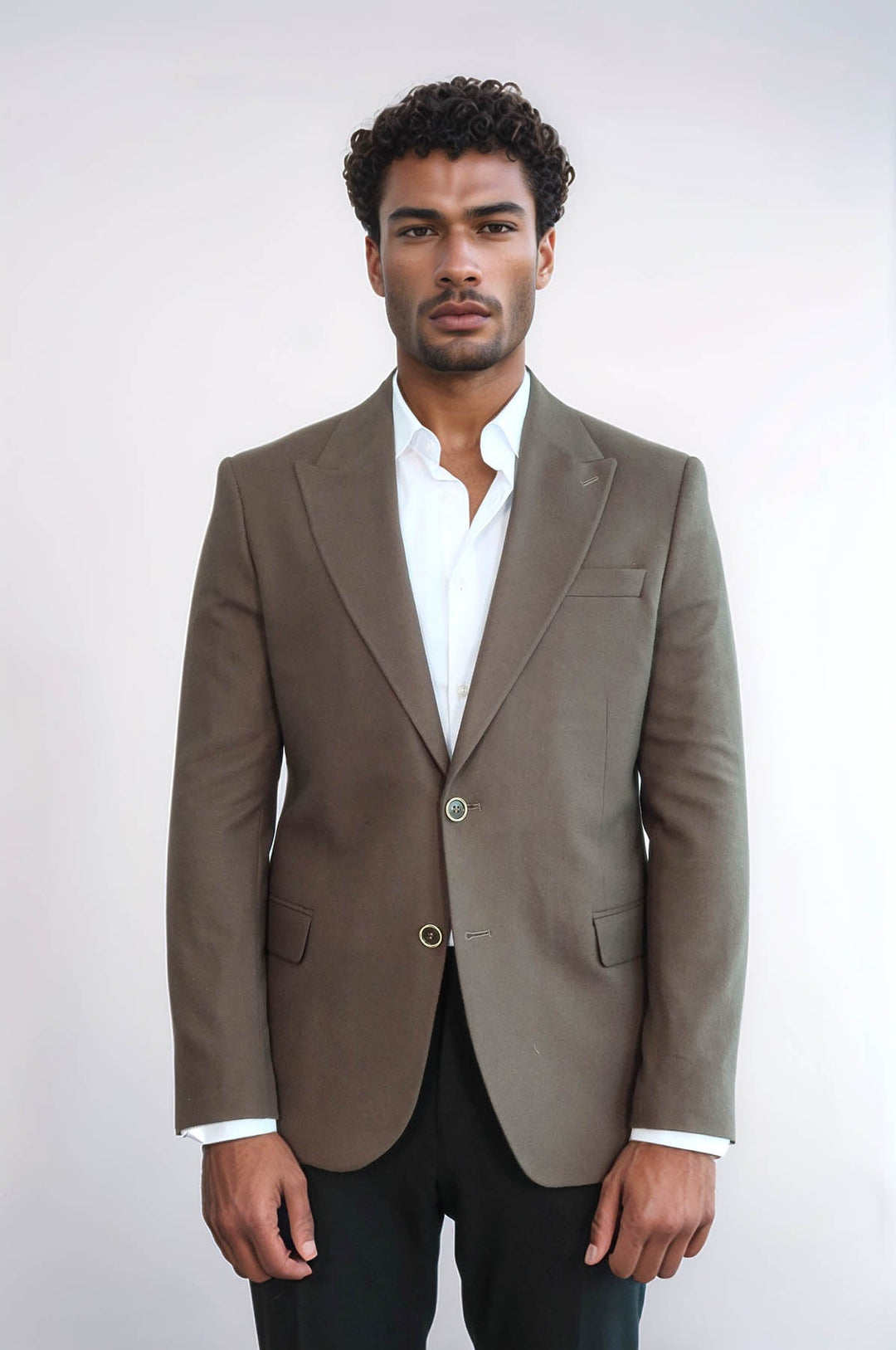 WSS Plain Slim Fit Sport Brown Men Blazer  - Meyzieu