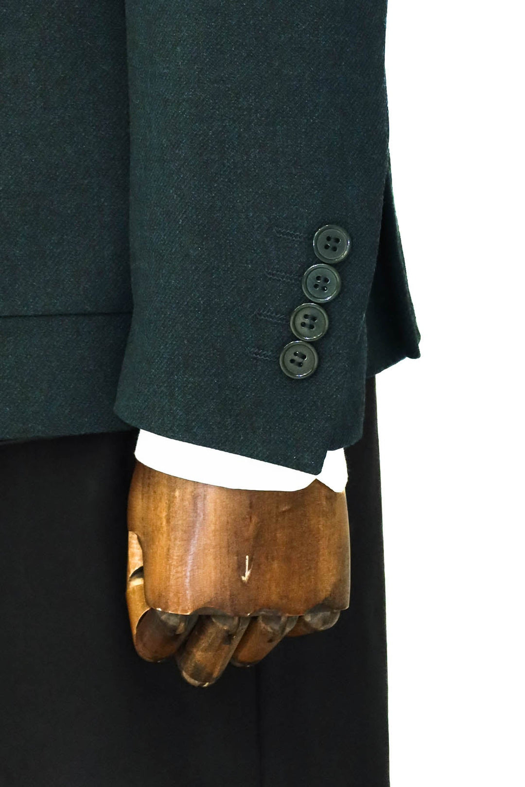 WSS Textured Slim Fit Peak Lapel Green Men Blazer and Combination - Vicenza