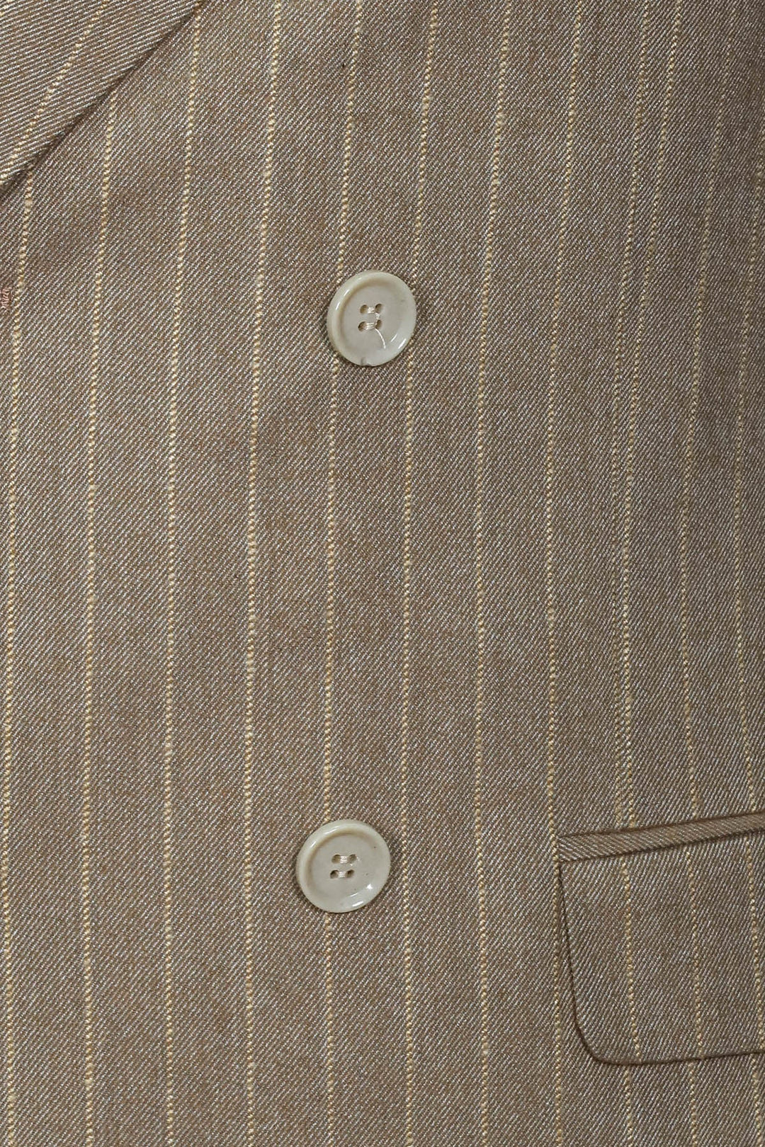 WSS Striped Double Breasted Light Brown Men Blazer  - Mieres