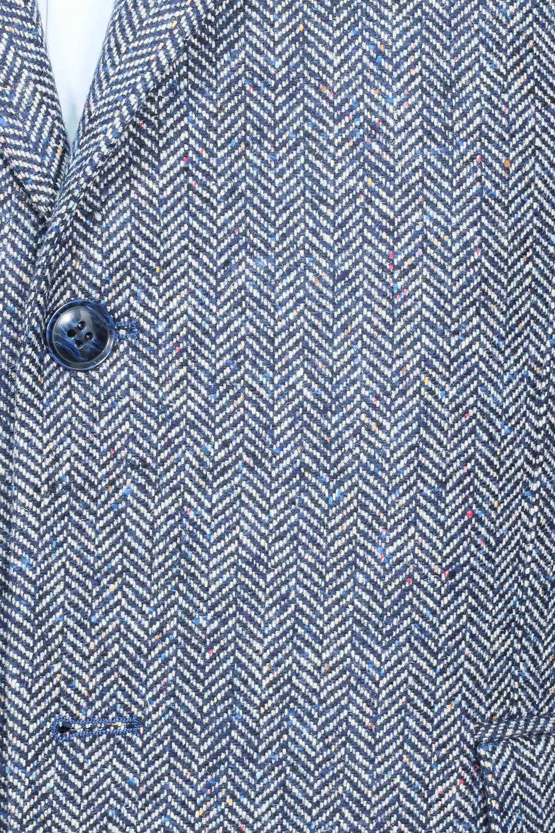 WSS Houndstooth Pattern Wool Blue Men Blazer  - Créteil