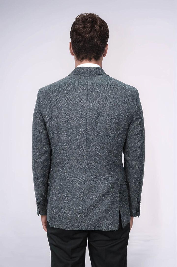 WSS Houndstooth Pattern Wool Anthracite Men Blazer  - Neustadt am Rübenberge
