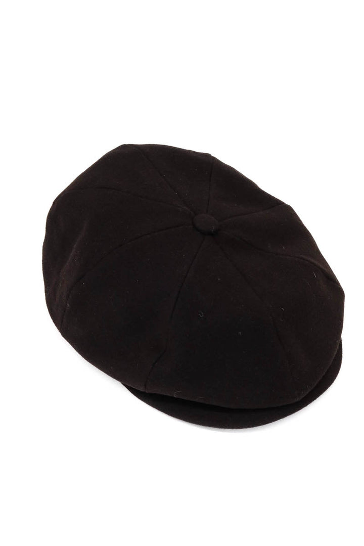 WSS Black Wool Gatsby Men Hat  - Majadahonda