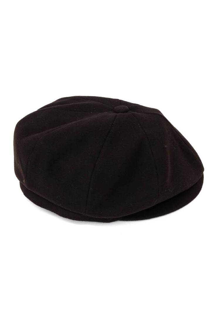 WSS Black Wool Gatsby Men Hat  - Majadahonda