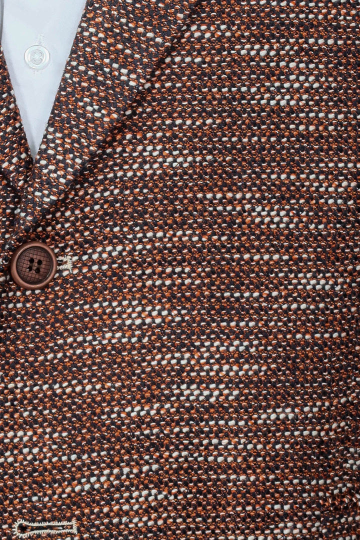 WSS Slim Fit Patterned Sport Brown Men Blazer  - San Remo