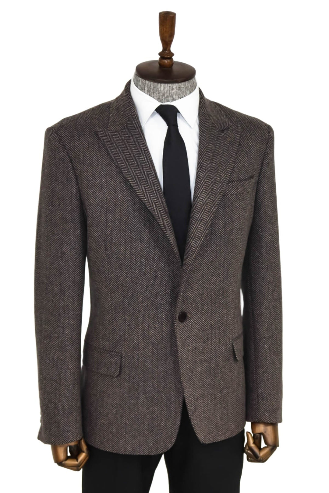 WSS Houndstooth Wool Black Men Blazer  - Pasadena