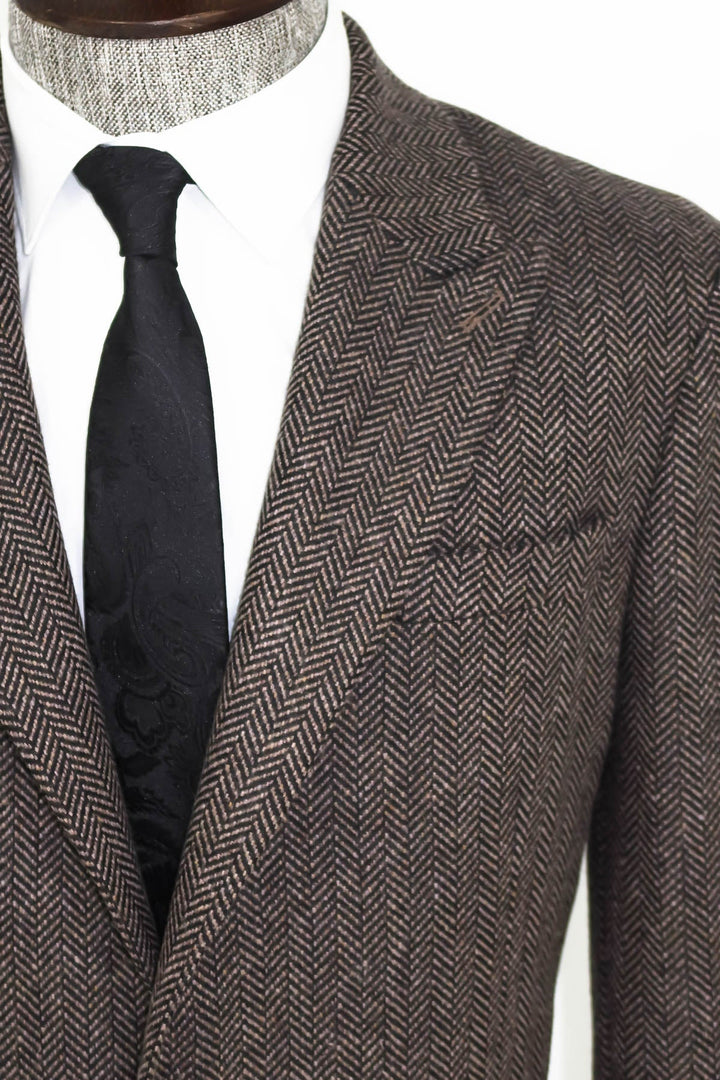 WSS Houndstooth Wool Black Men Blazer  - Pasadena