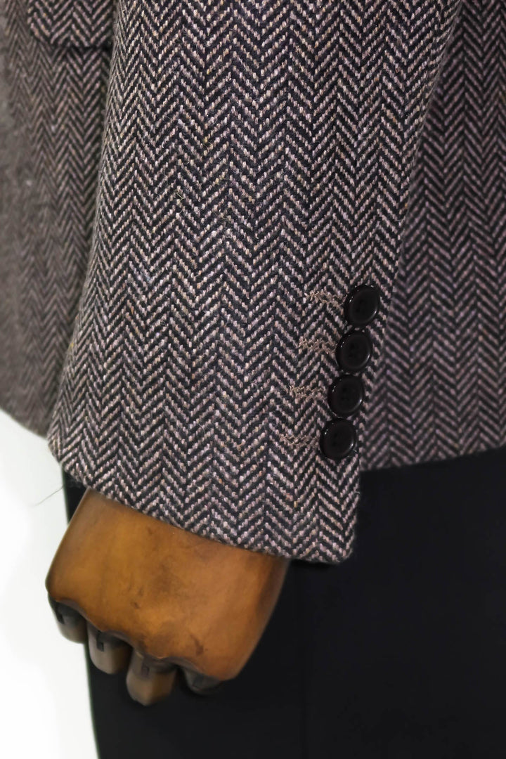 WSS Houndstooth Wool Black Men Blazer  - Pasadena