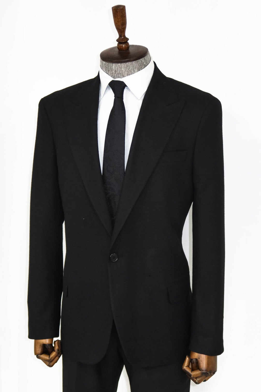WSS Plain Slim Fit Sport Black Men Blazer and Trousers Combination  - Bologna