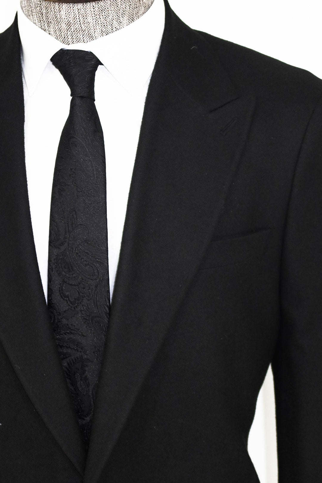 WSS Plain Slim Fit Sport Black Men Blazer and Trousers Combination  - Bologna