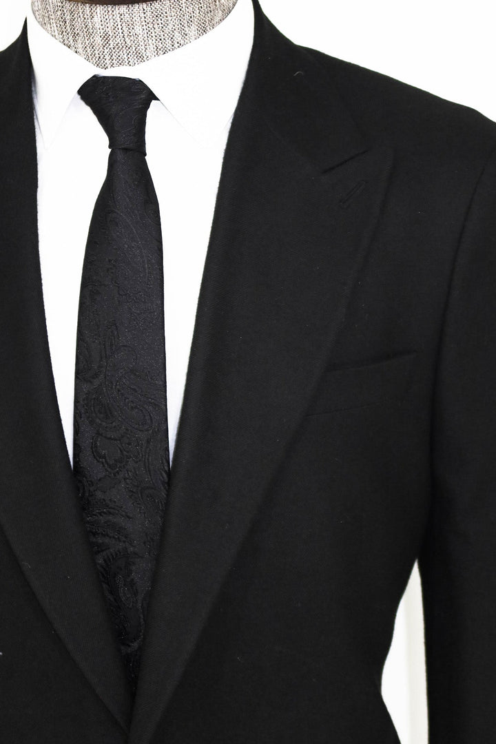WSS Plain Slim Fit Sport Black Men Blazer and Trousers Combination  - Bologna