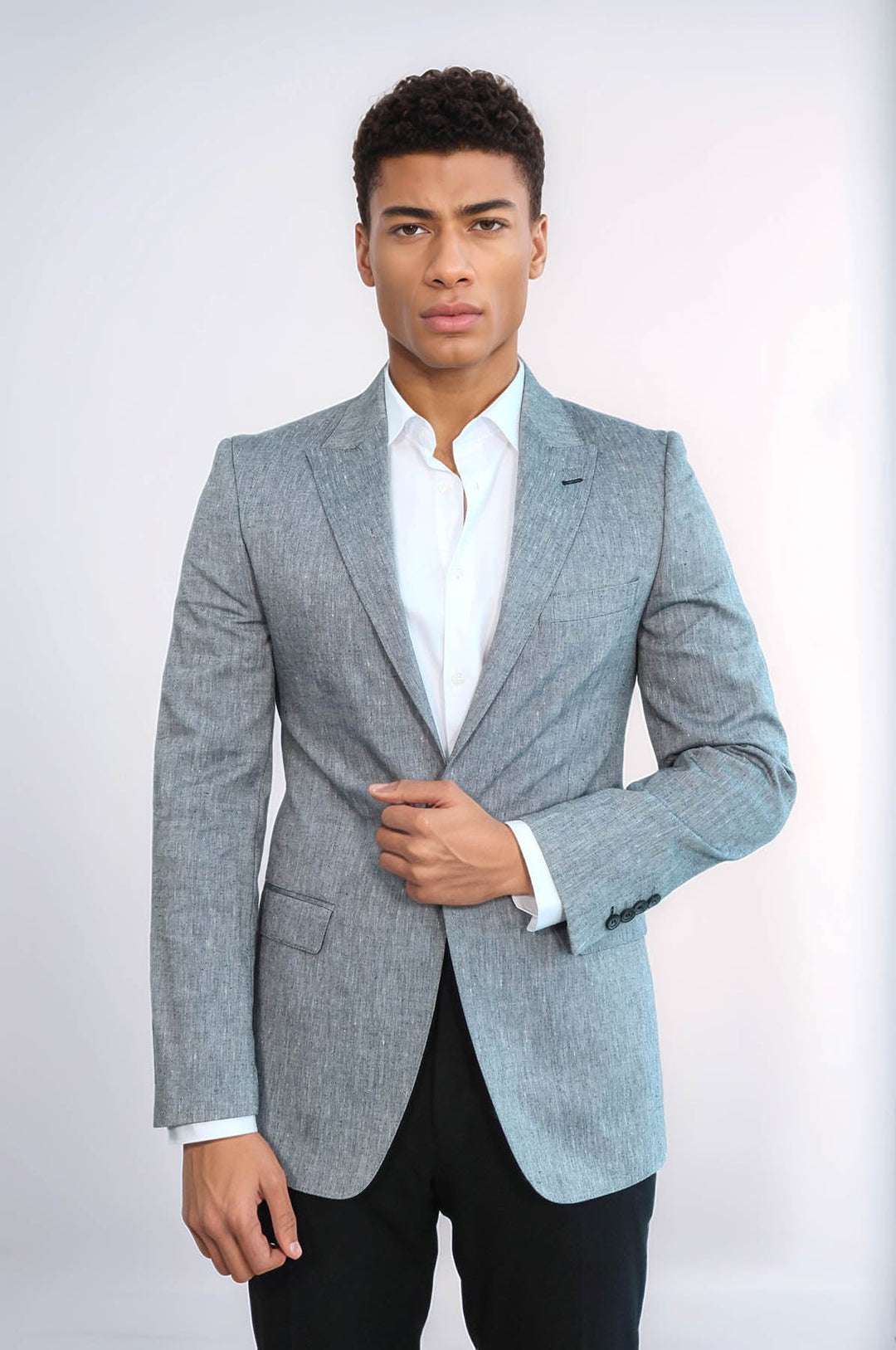 WSS Peak Lapel Slim-Fit Smoked Jacket  - Newport Beach