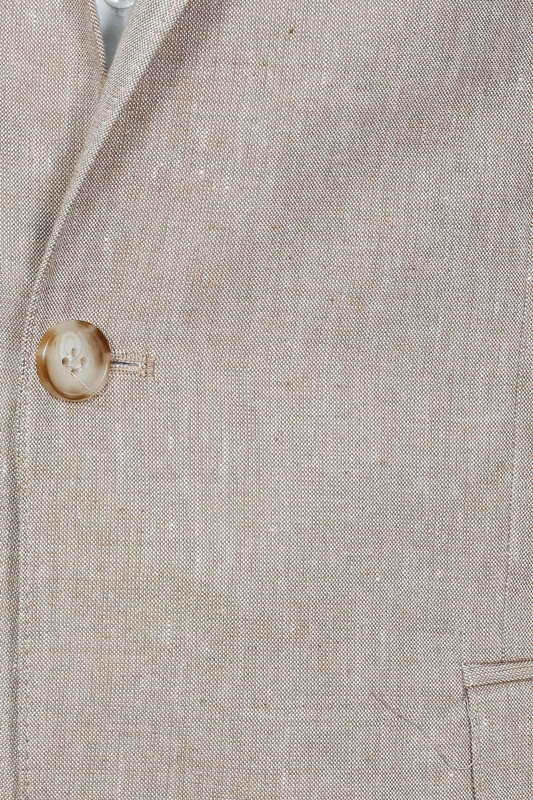 WSS Slim-Fit Peak Lapel Light Brown Jacket  - Alenquer