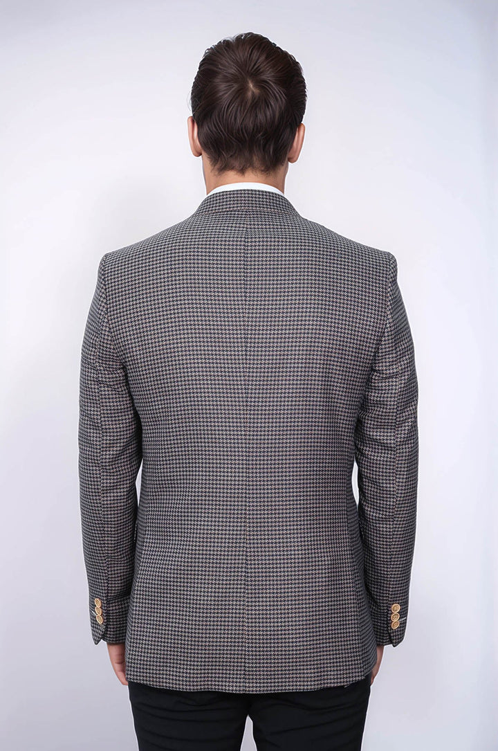 WSS Patterned Navy Slim-Fit Blazer  - Neu-Ulm