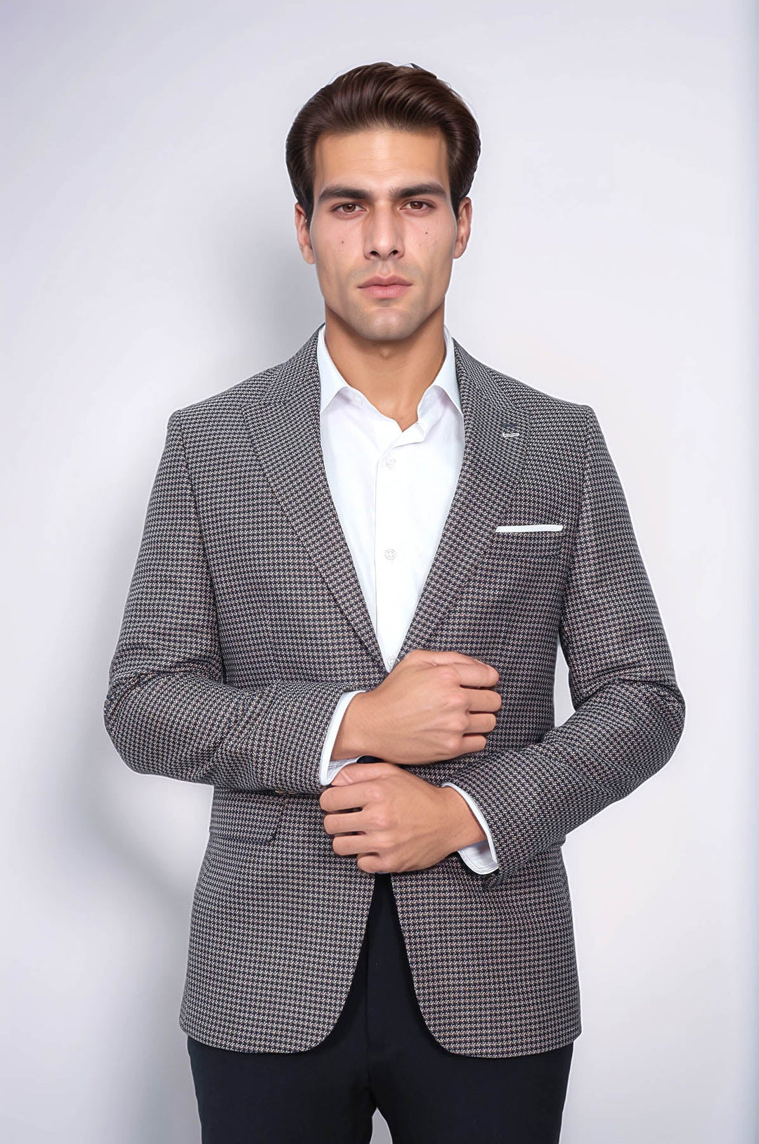 WSS Patterned Navy Slim-Fit Blazer  - Neu-Ulm