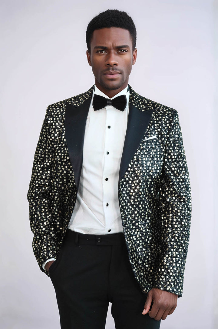 WSS Smoked Sparkly Patterned Party Blazer  - Winsford