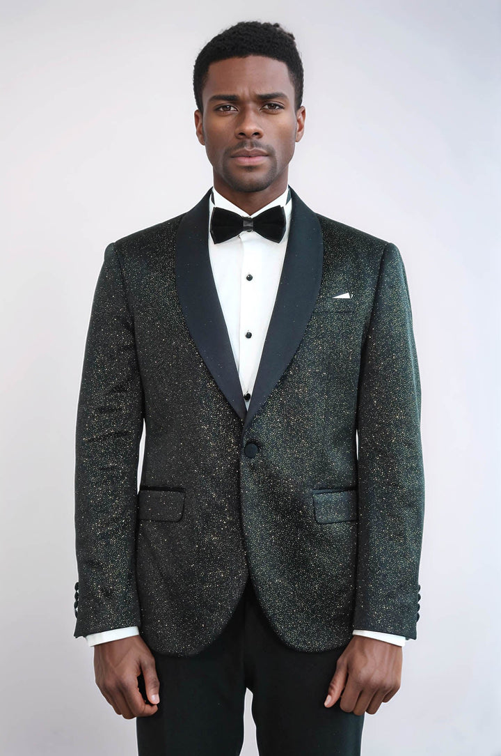 WSS Shawl Lapel Slim Fit Blazer Men Tuxedo Jacket  - Costa Mesa