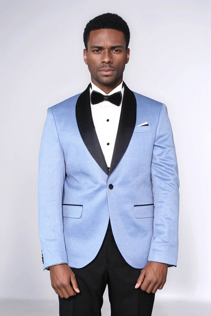 WSS Shawl Lapel Sky Blue Men Wedding Groom Blazer  - Toowoomba