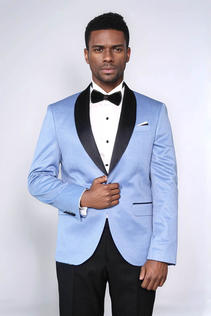 WSS Shawl Lapel Sky Blue Men Wedding Groom Blazer  - Toowoomba