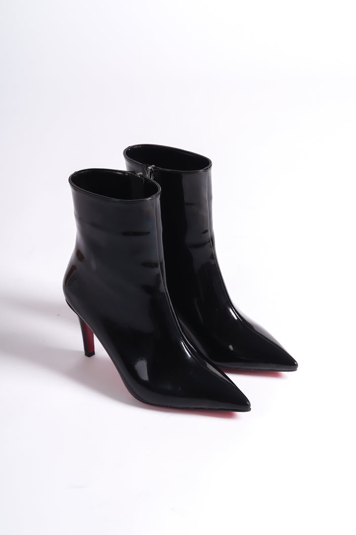 DSM Luna black leather high-heeled women's boots - Santa Cruz Xoxocotlán