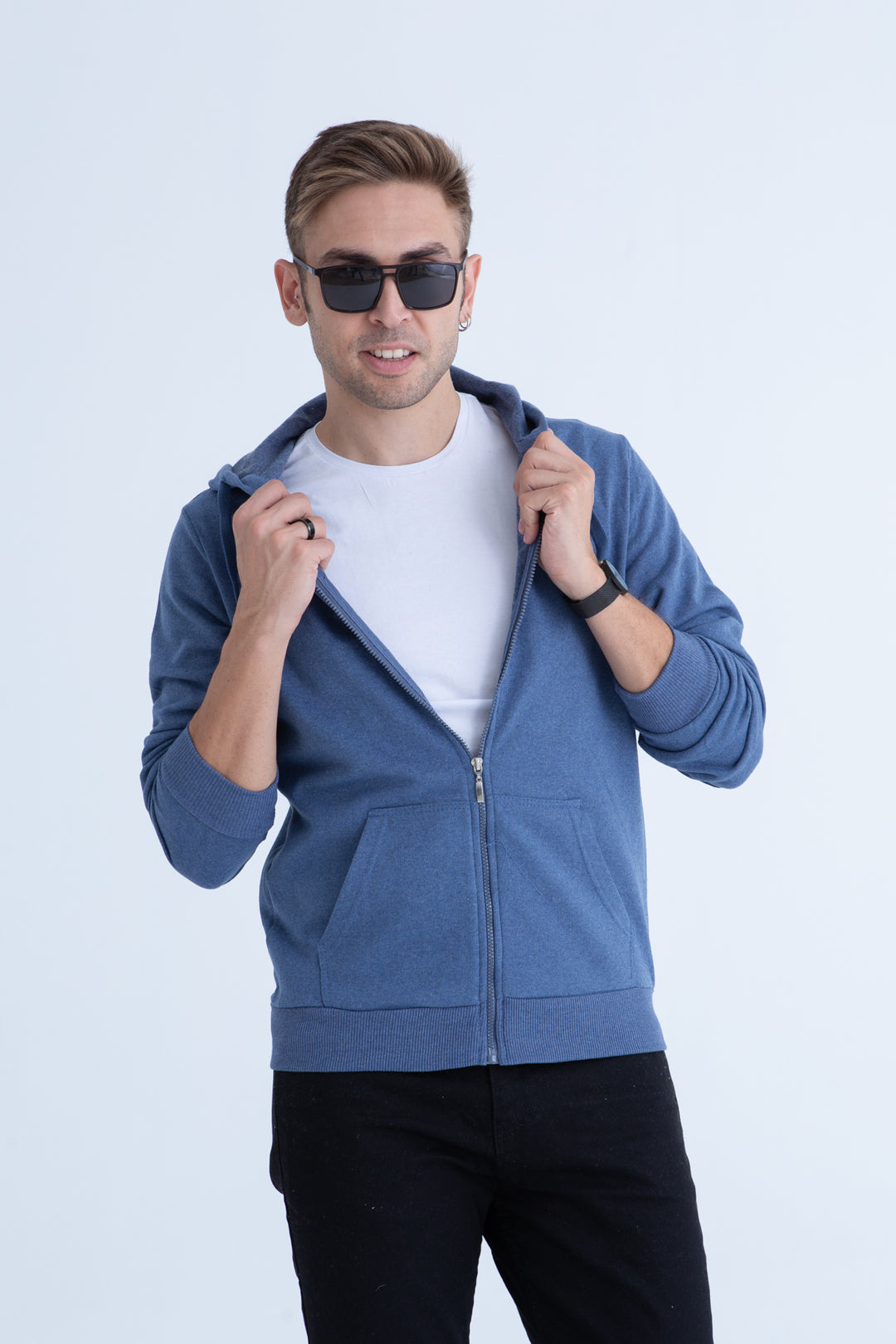 MPL Men's Zippered Hoodie 304EK090002 - Huebampo