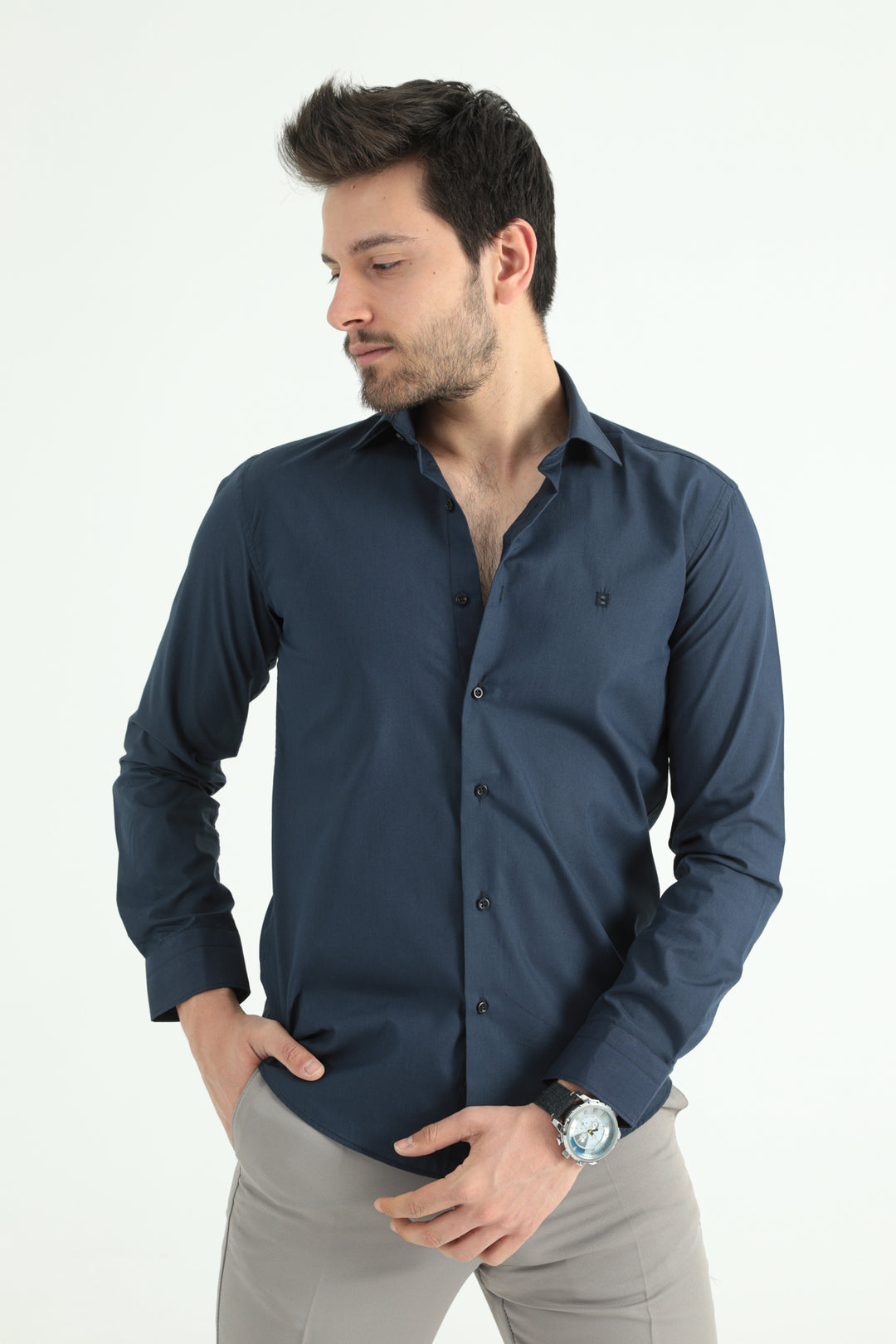 MPL Men's Slimfit Long Sleeve Shirt 1064 - Gronau