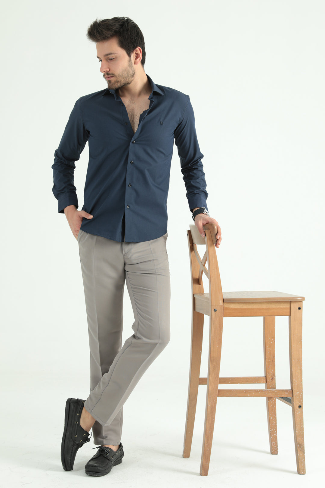 MPL Men's Slimfit Long Sleeve Shirt 1064 - Gronau