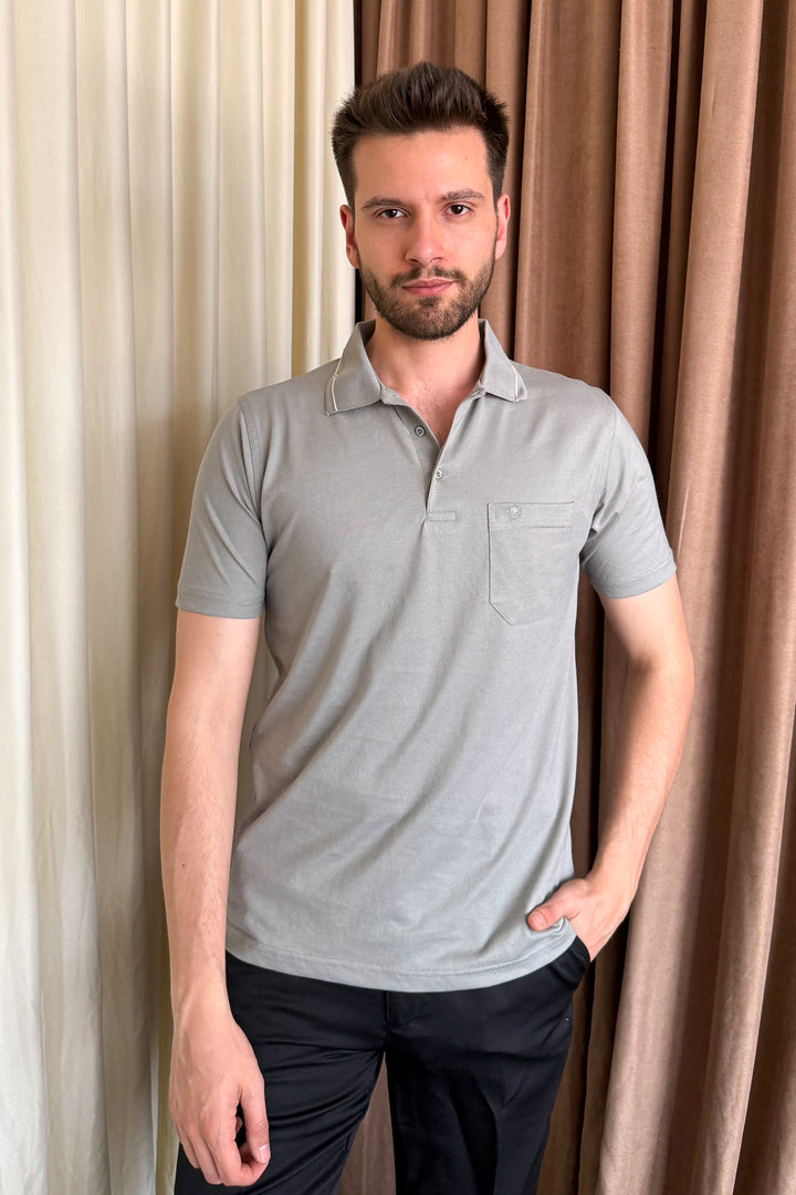 MPL CEMENT 1004 SUPREME POLO YK T-SHIRT - San Remo