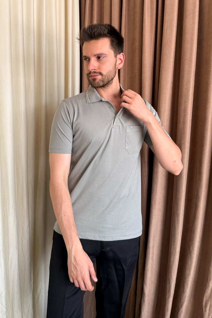 MPL CEMENT 1004 SUPREME POLO YK T-SHIRT - San Remo