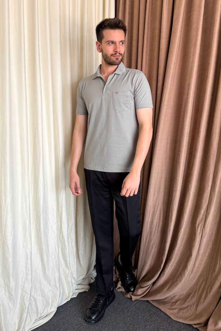 MPL CEMENT 1004 SUPREME POLO YK T-SHIRT - San Remo