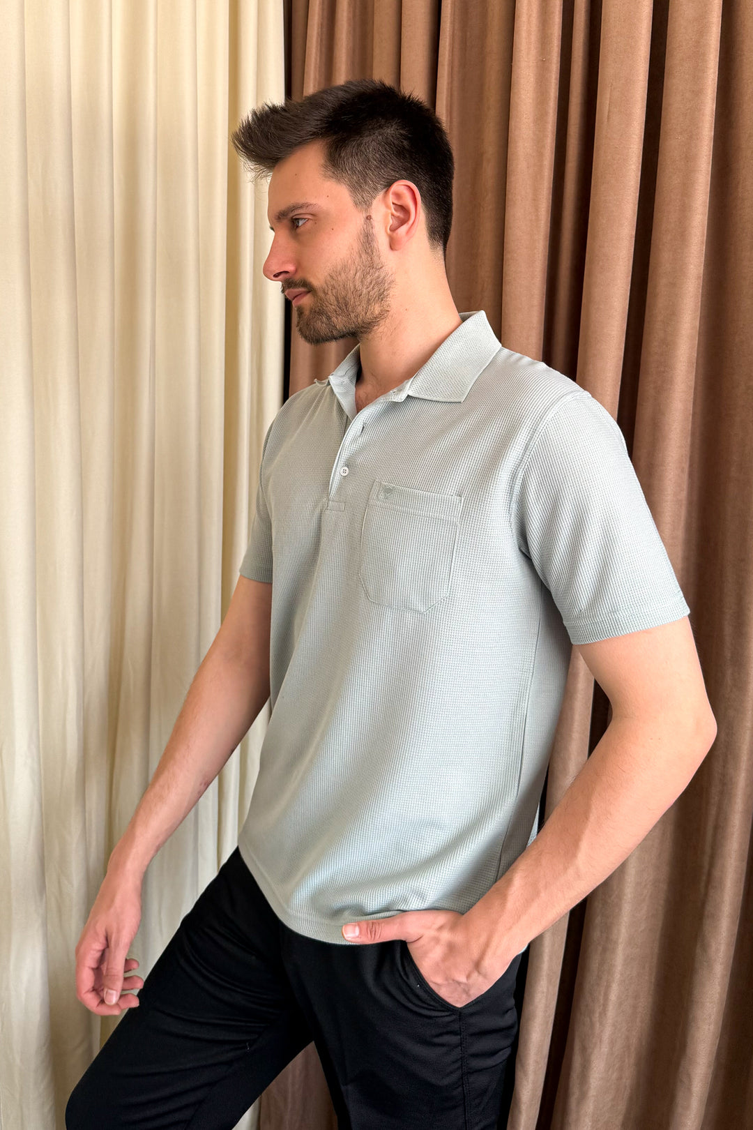 MPL Men's Polo Neck T-shirt 1014 - Syracuse