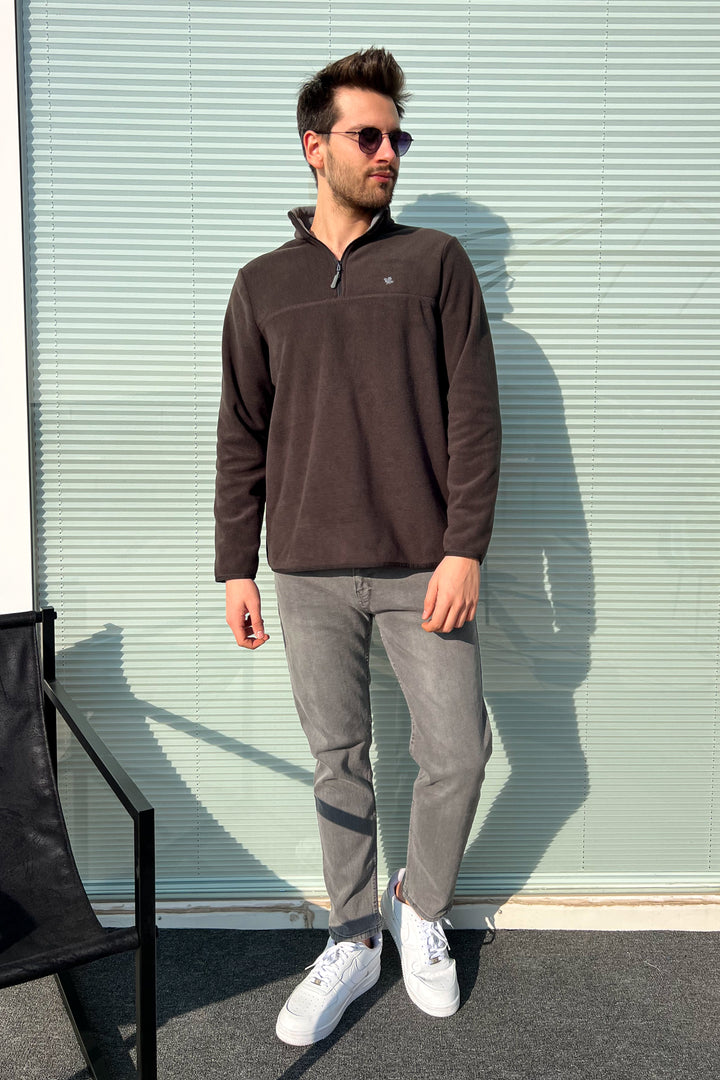MPL Men's Zippered High Neck Polar Sweatshirt 6001 - Lowell