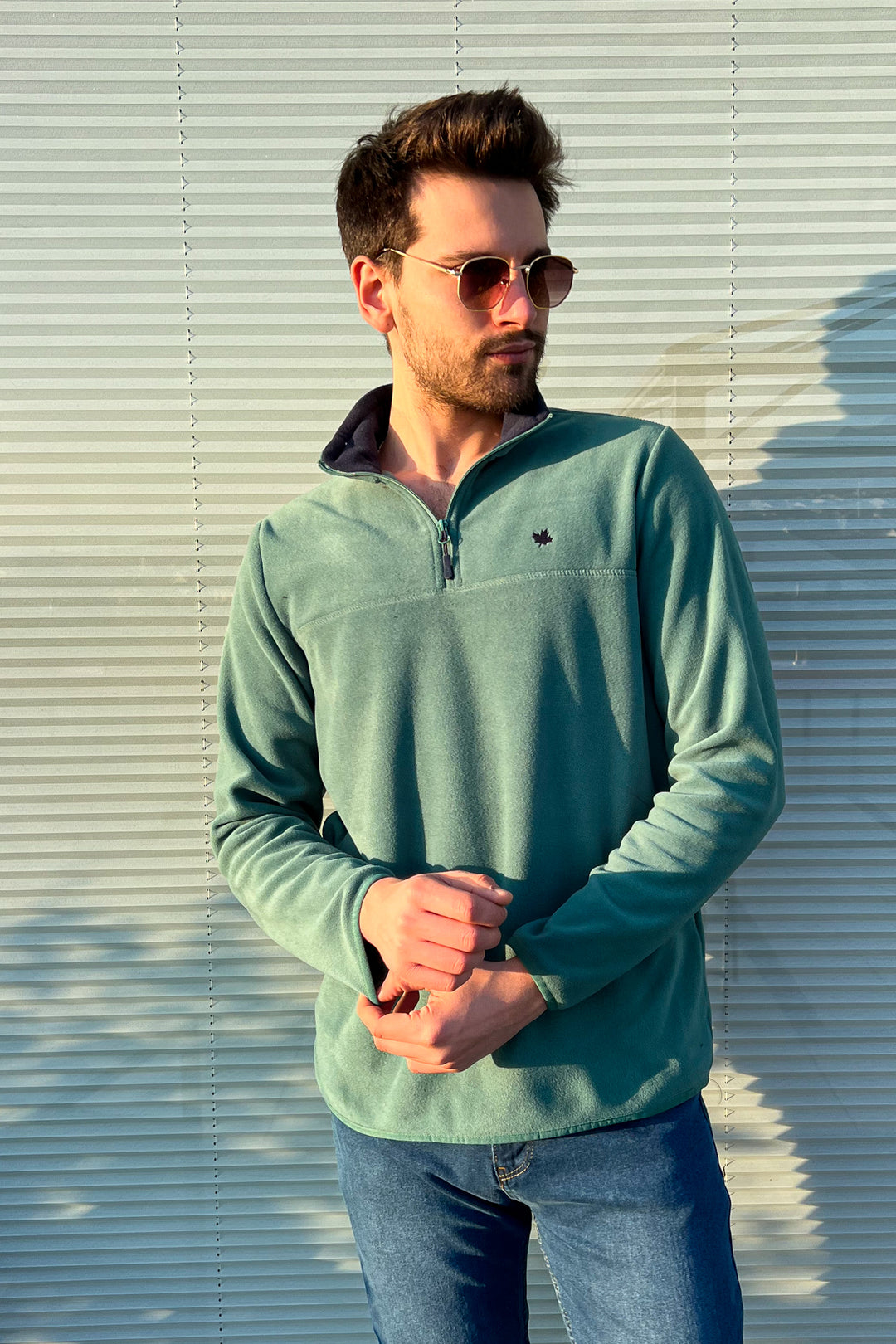 MPL Men's Zippered Collar Polar Sweatshirt 6001 - Annecy