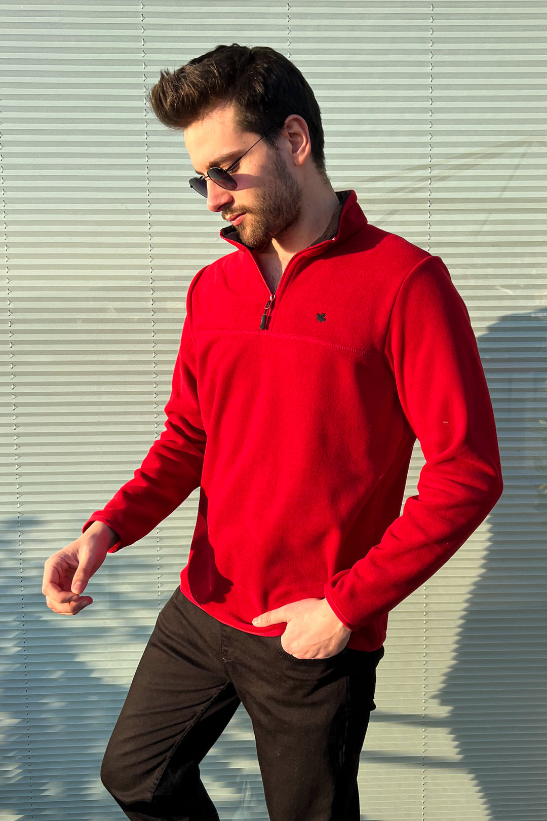 MPL Men's Zippered Collar Polar Sweatshirt 6001 - Fall River