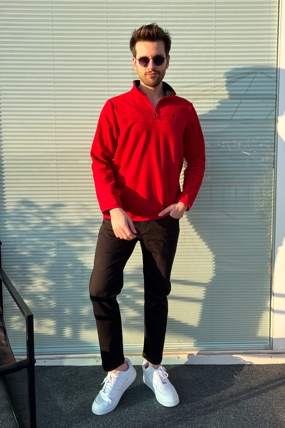 MPL Men's Zippered Collar Polar Sweatshirt 6001 - Fall River