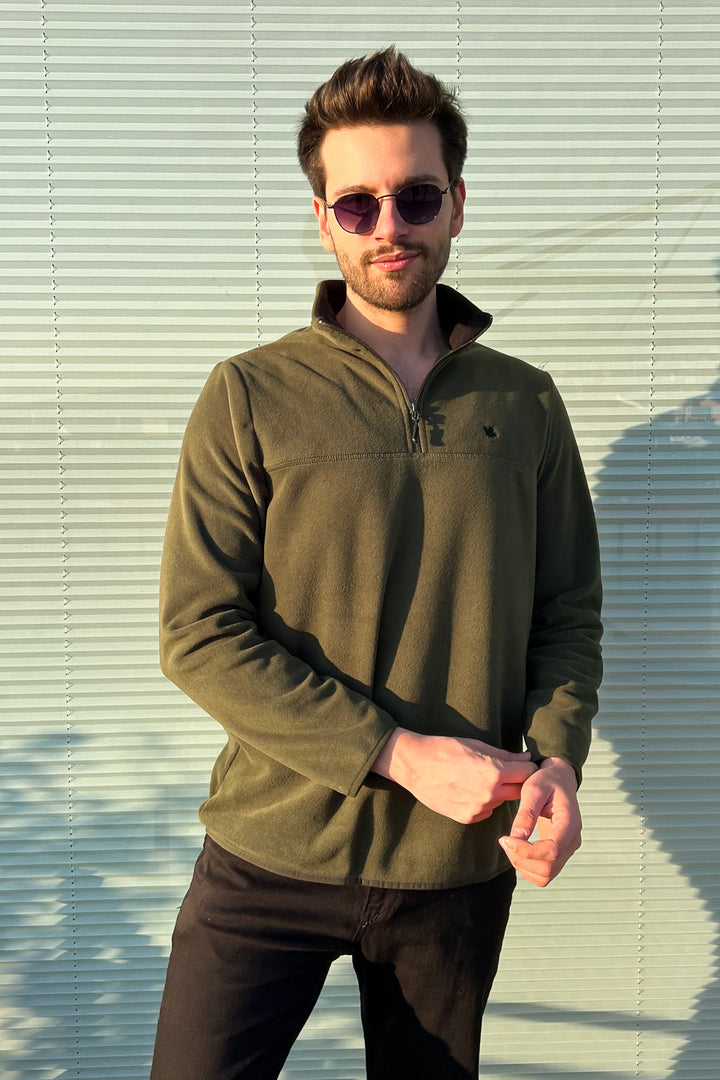 MPL Men's Zippered Collar Polar Sweatshirt 6001 - Acerra