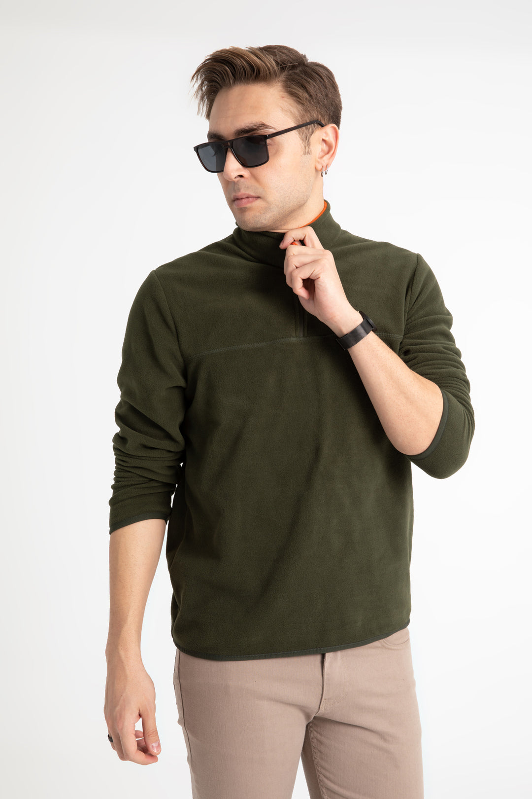 MPL Men's Zippered Collar Polar Sweatshirt 6001 - Acerra