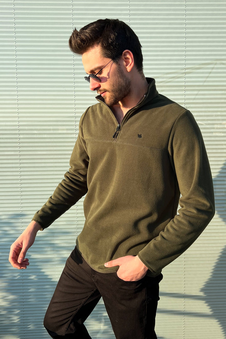 MPL Men's Zippered Collar Polar Sweatshirt 6001 - Acerra
