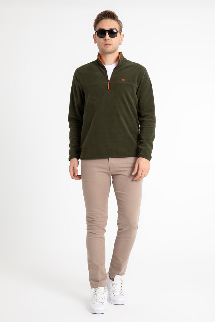 MPL Men's Zippered Collar Polar Sweatshirt 6001 - Acerra